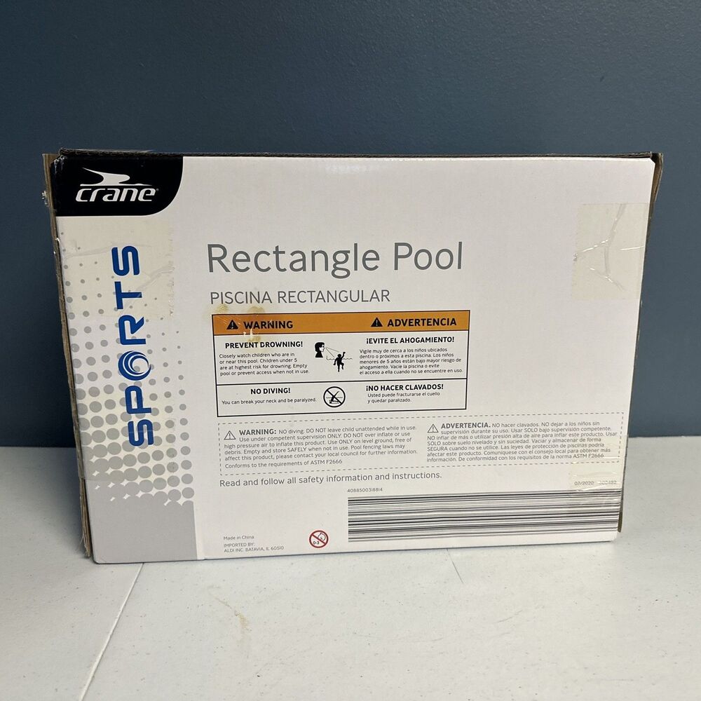 Crane Transparent Lounge Family Swimming Pool Inflatable 79" x 59" x 18" - Picture 2 of 2